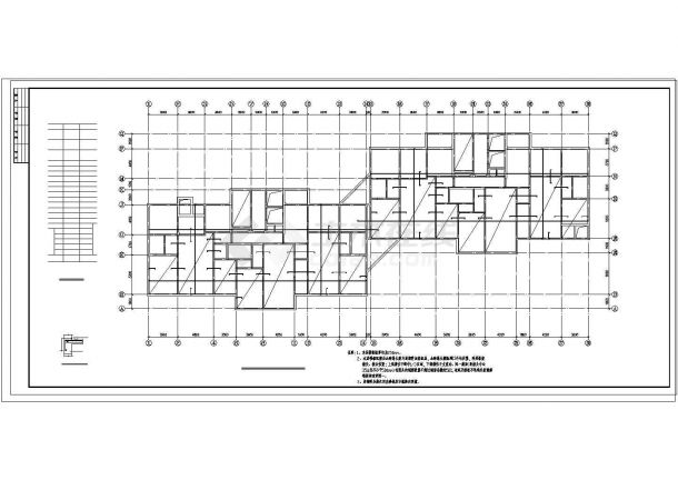 某地全套八度剪力墙全套cad建筑设计图纸-图一