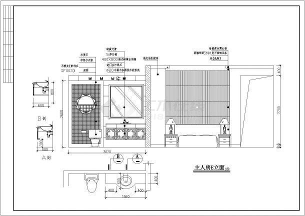 某地区现代风格多层别墅建筑装修方案设计施工CAD图纸-图二