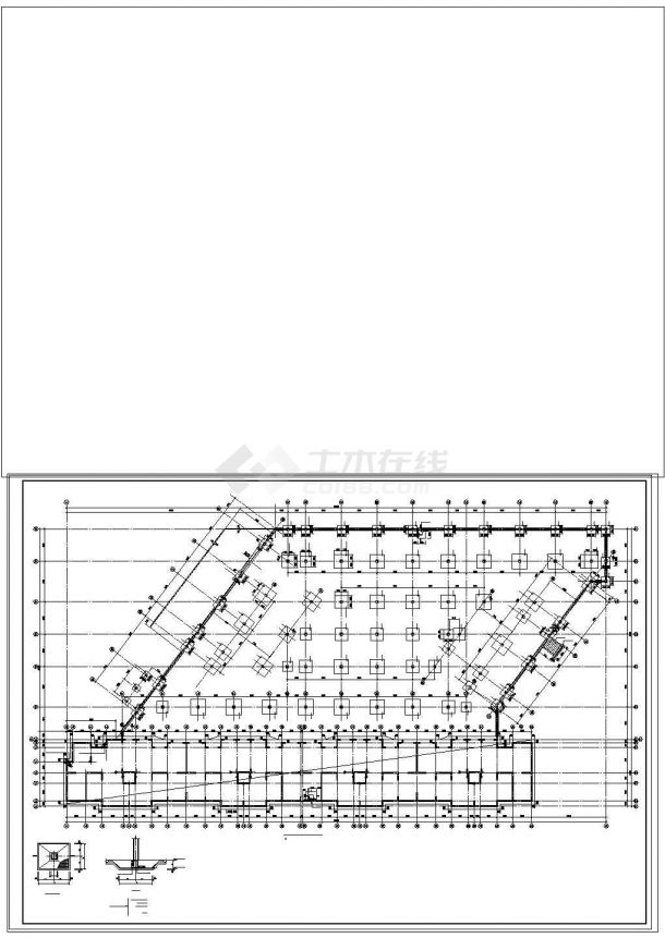 某小高层短肢剪力墙住宅楼cad结构施工图纸-图二