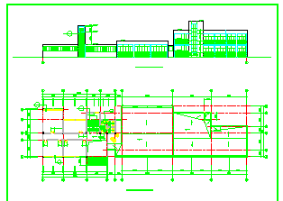 南方某办公楼建筑CAD设计图纸-图二
