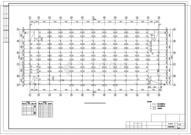 厂房设计_某地区钢结构厂房cad结构设计施工图-图二