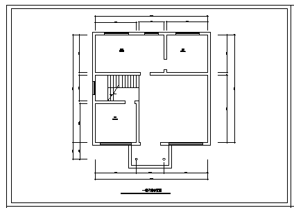 二层华丽型私人别墅室内装修施工cad图，共二十张_图1