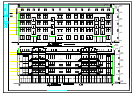 农村3层住宅楼建筑设计cad方案图