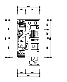 三层联排别墅户型设计cad图(含平面图)-图二