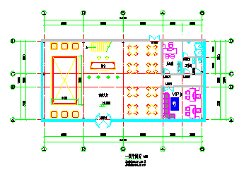 漂亮的某住址项目售楼处CAD平面设计图_图1
