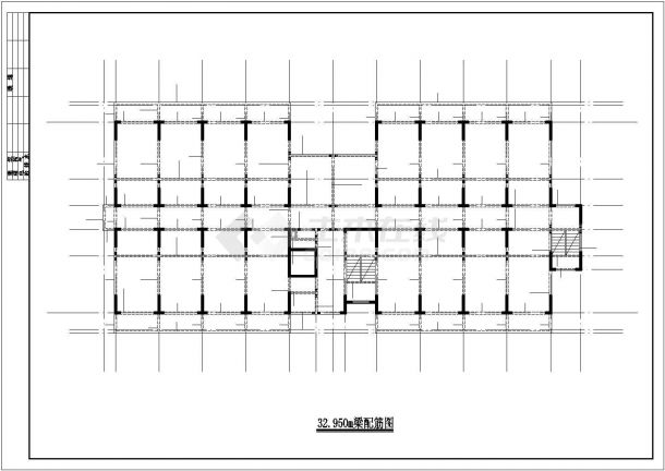 7940平米11层剪力墙单身公寓毕业设计cad图-图一