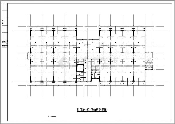 7940平米11层剪力墙单身公寓毕业设计cad图-图二