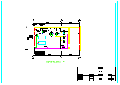 全套热泵空调机房cad施工设计图-图二