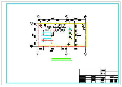 全套热泵空调机房cad施工设计图