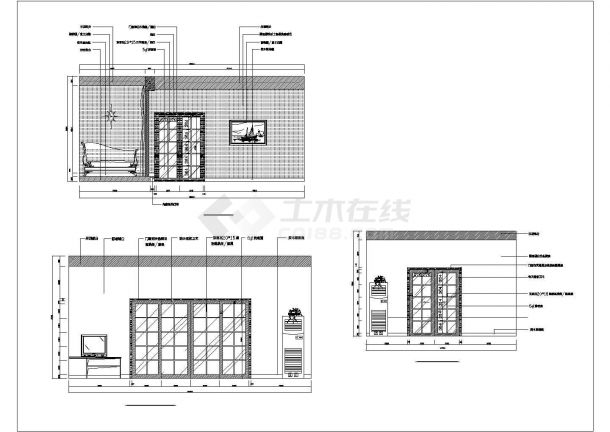 广东珠海别墅主楼建筑施工CAD平面图设计-图一