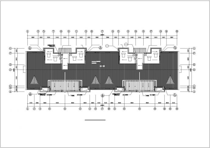 某群星花园小区住宅楼建筑施工CAD平面图_图1