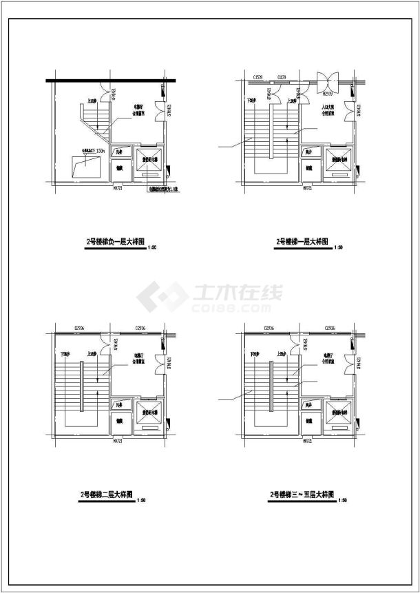 【南京】某地32层高层住宅楼建筑全套施工设计cad图纸-图一