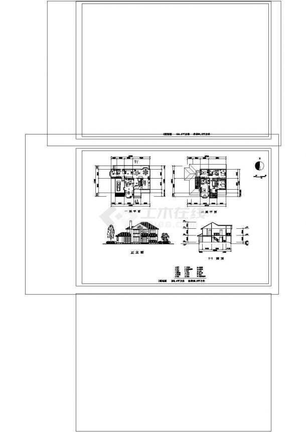 14个别墅CAD图纸设计-图一