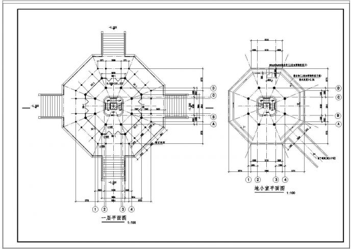 杉湖岛七层塔全套建施设计CAD图（含大样）_图1