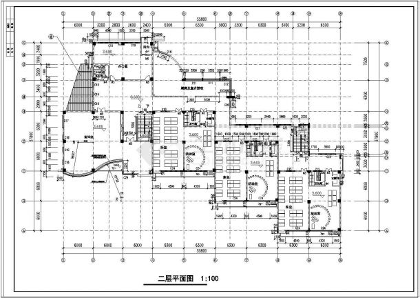 某地三层幼儿园建筑cad设计图（含建筑设计说明书）-图二