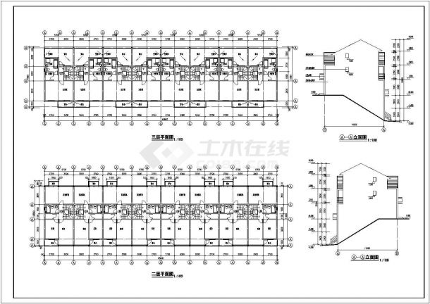 某多层框架结构住宅楼时间cad详细建筑施工图-图一