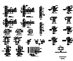 某二层砖混结构办公楼加固结构施工cad图_办公楼施工-图二