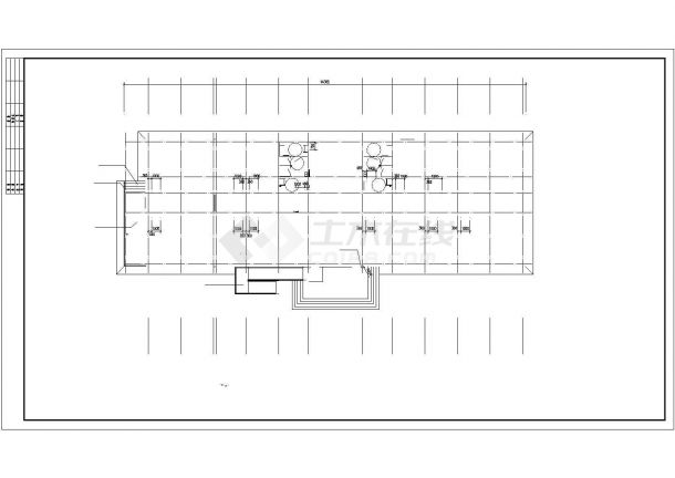 河北某三层简约办公楼建筑全套施工设计cad图纸-图二