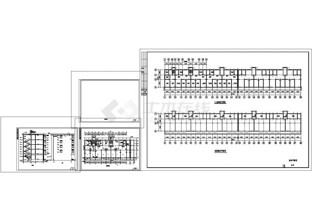 5层砖混住宅楼土建建筑结构施工CAD图纸设计-图二