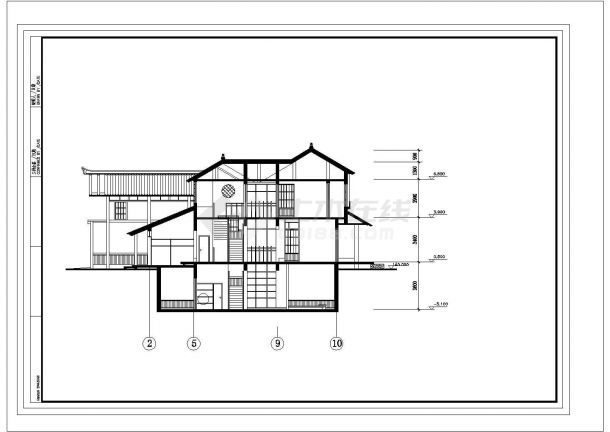 -1+2层日式别墅建筑设计图-图一