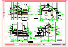 某地别墅CAD建筑设计施工全图_图1