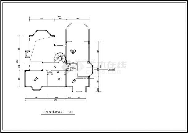 一套别墅内装饰建筑设计全套完整大样图CAD平面图-图一