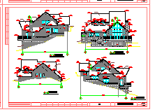 某坡地别墅建筑设计CAD施工图-图一