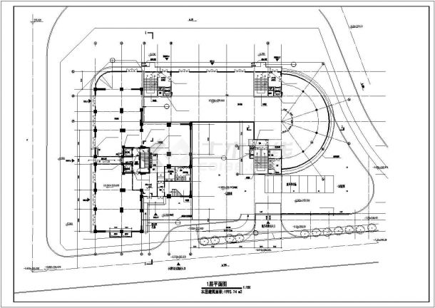 某32层高层住宅CAD建筑平面设计图-图二