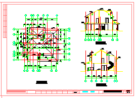 两层别墅CAD建筑设计施工全图-图二