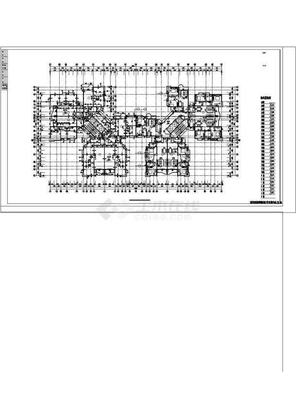 某高层住宅CAD建筑施工图-图二