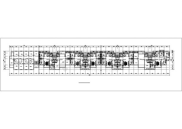 合肥市绿苑山庄小区7层砖混结构商住楼建筑设计CAD图纸（1层为商铺）-图二