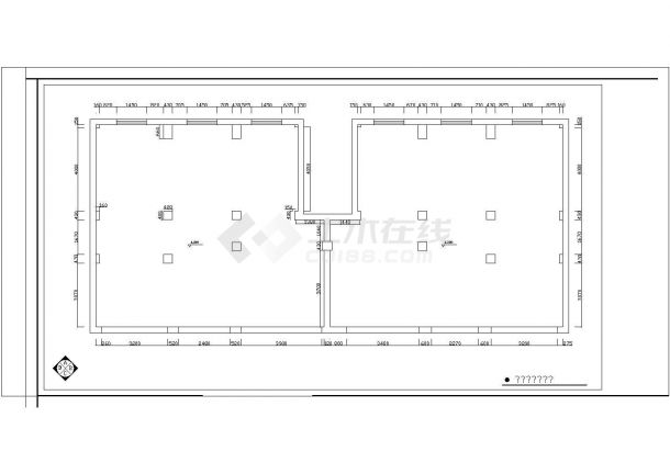 某酒店设计CAD建筑平面设计图施工图-图二