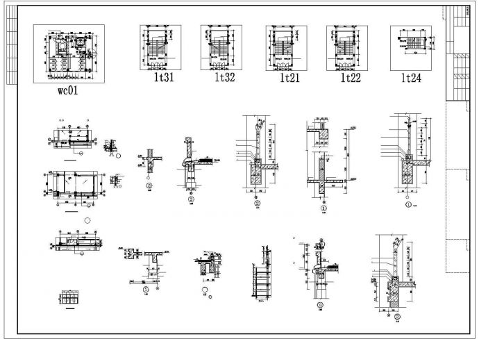 某一栋大学教学楼CAD建筑平面设计图_图1
