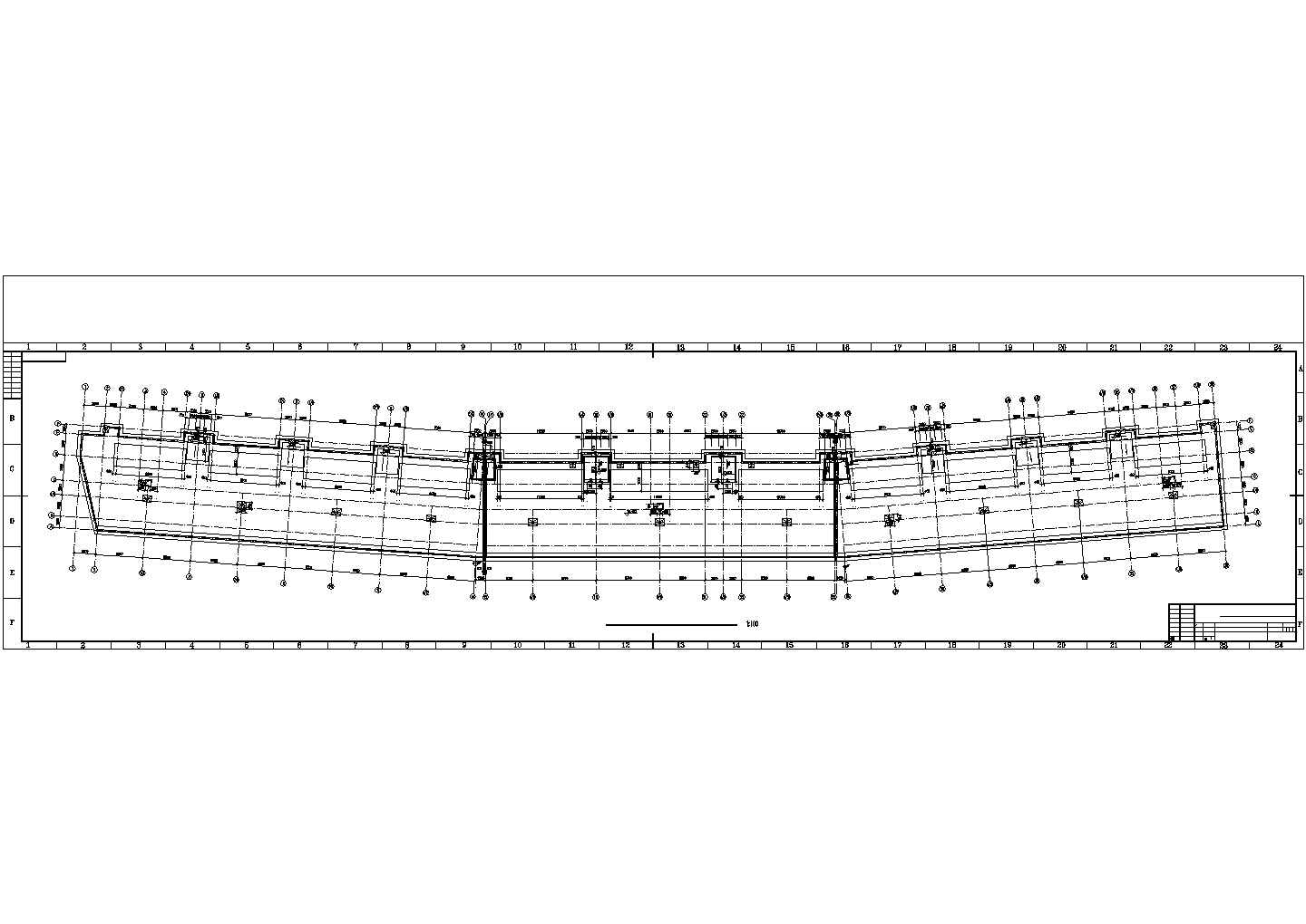某异型柱框架结构综合楼CAD建筑图