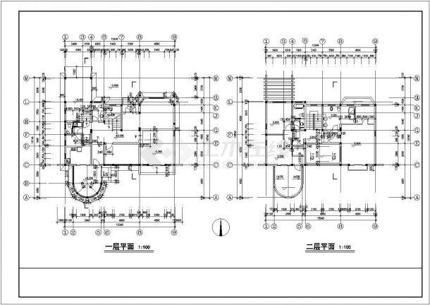 贵阳某经典豪华别墅装修设计参考详细图-图二