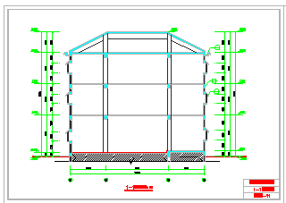 三层仿古别墅建筑设计cad方案图纸-图二