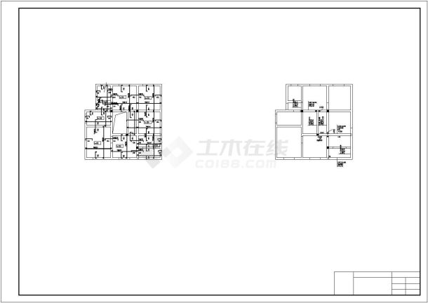 三层住宅建筑设计cad图，含设计说明-图二