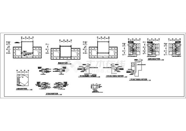 电气设计_某地区大型住宅小区1号楼电气CAD图-图二