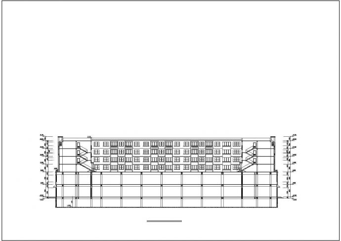某6层商住综合楼建筑施工设计CAD图纸 内含节点大样及说明_图1
