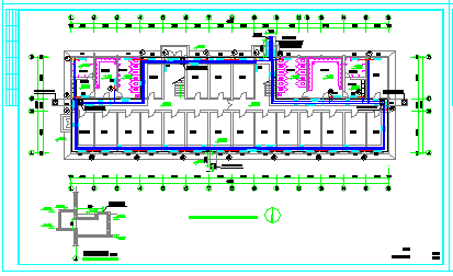 三层某公司宿舍楼全套采暖系统cad设计方案图_图1