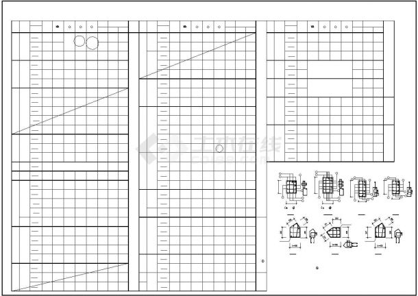 某干休所结构施工设计CAD图纸 内含设计说明-图一