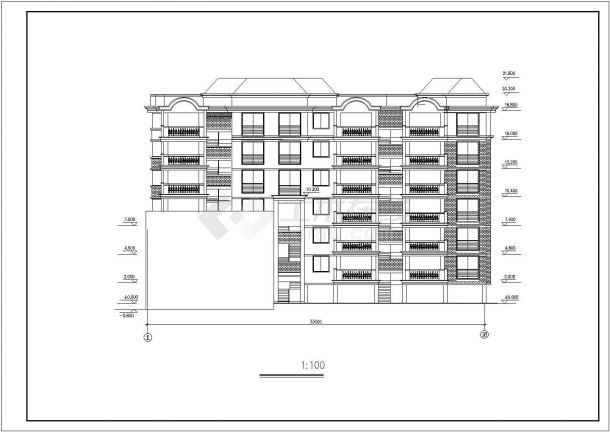 某江南住宅全套建筑施工设计CAD图纸 内含设计说明-图二