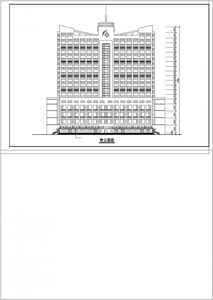 某五层酒店建筑方案图纸_图1