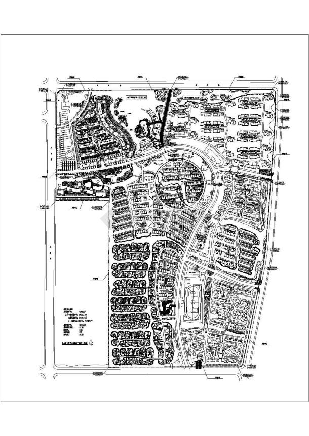 上海嘉业阳光住宅小区规划设计CAD图-图一