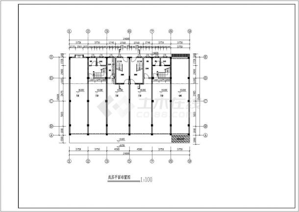 某多层框架结构私人住宅楼设计cad 全套建筑施工图（ 含设计说明）-图一