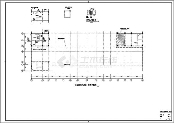 某医院小高层门诊综合楼加固改造设计cad全套结构施工图（含设计说明）-图二