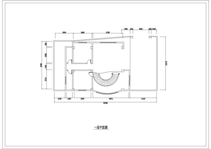 复式户型室内装修设计施工图纸_图1
