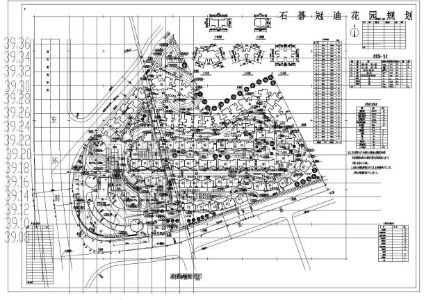 广州冠迪花园规划设计CAD图-图一