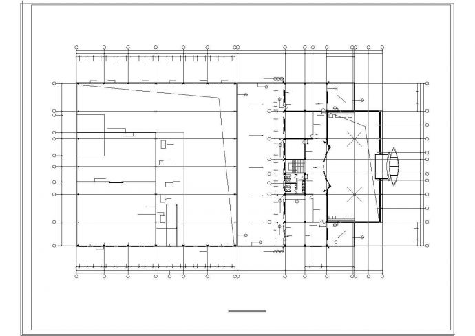 大众标准汽车展厅建筑设计施工图_图1