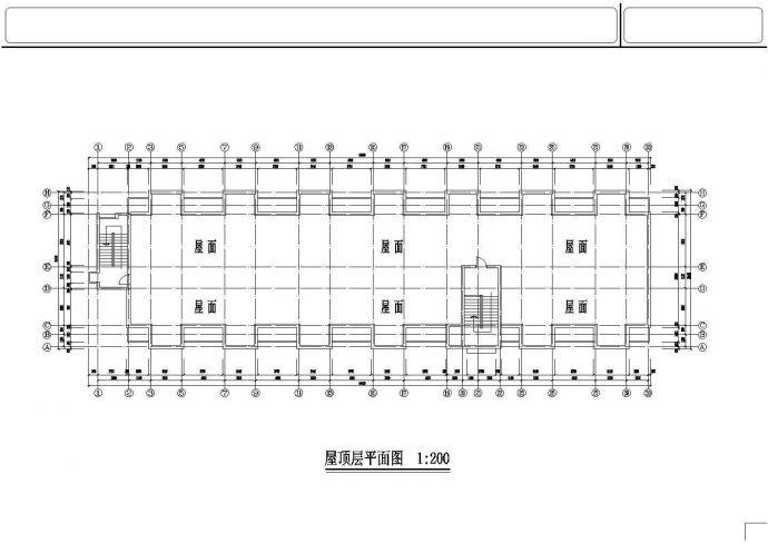 泗阳中学学生公寓建筑设计施工cad图纸，共四张_图1